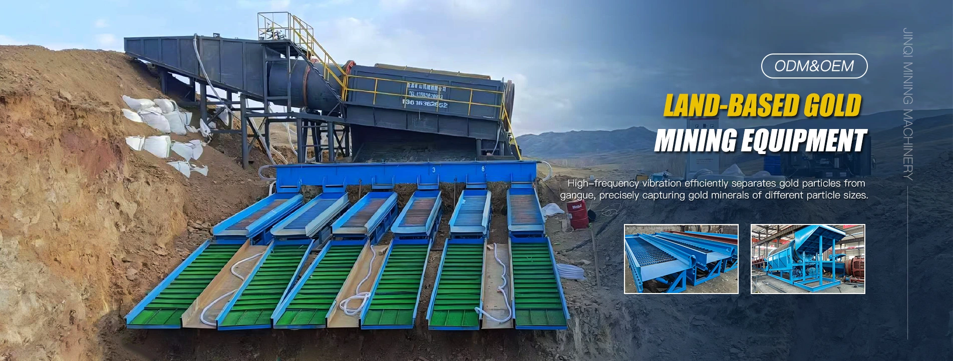 Kína Land-Based Gold Mining Equipment Framleiðandi